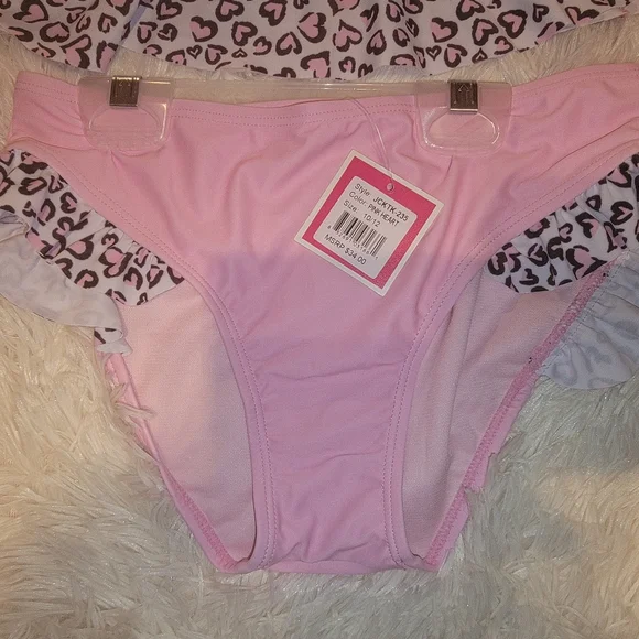 Juicy Couture Black Label Girls 2 Piece Swimsuit- Size 10/12- NWT